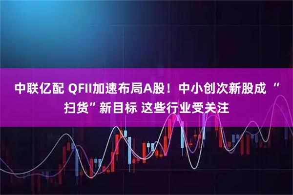 中联亿配 QFII加速布局A股！中小创次新股成 “扫货”新目标 这些行业受关注