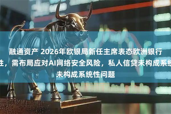 融通资产 2026年欧银局新任主席表态欧洲银行业具韧性，需布局应对AI网络安全风险，私人信贷未构成系统性问题