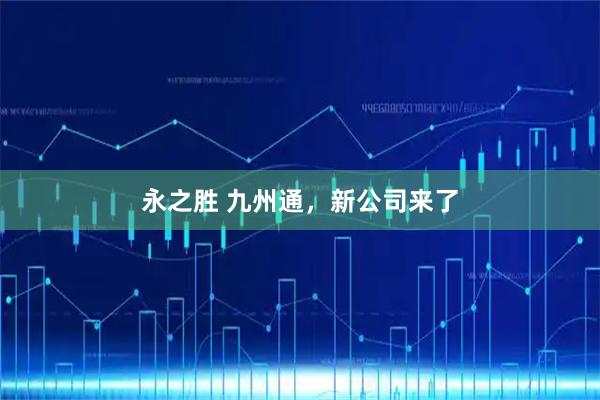 永之胜 九州通，新公司来了