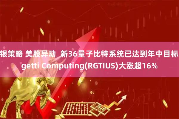 申银策略 美股异动  新36量子比特系统已达到年中目标 Rigetti Computing(RGTIUS)大涨超16%